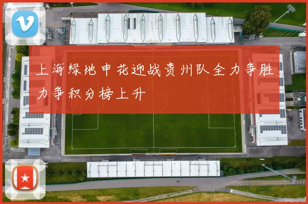 上海绿地申花迎战贵州队全力争胜力争积分榜上升